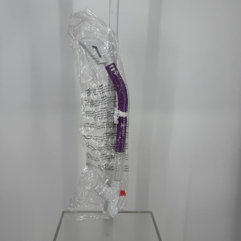 Aqua Lung Cobra Dry Adult Snorkel – Dry Top Breathing Tube – Brand New - Purple